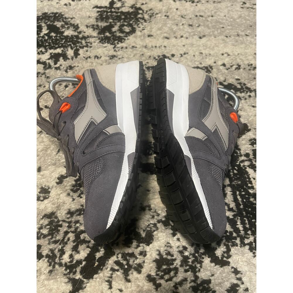 Diadora Gray and Orange Athletic Shoes - Picture 4 of 7